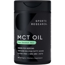 Sports Research® Coconut MCT Oil 3000mg - Keto Brain & Body Fuel - C8 + C10 MCT Oil from Coconut · Keto · Non-GMO - Gluten Free - 240 Softgels