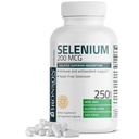 Bronson Selenium 200 mcg – Free Yeast Chelated Amino Acid Complex - Essential Trace Mineral with Superior Absorpition, 250 Vegetarian Capsles