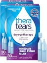 TheraTears Dry Eye Therapy Eye Drops for Dry Eyes, Preservative Free, 30 Vials, 2 Pack