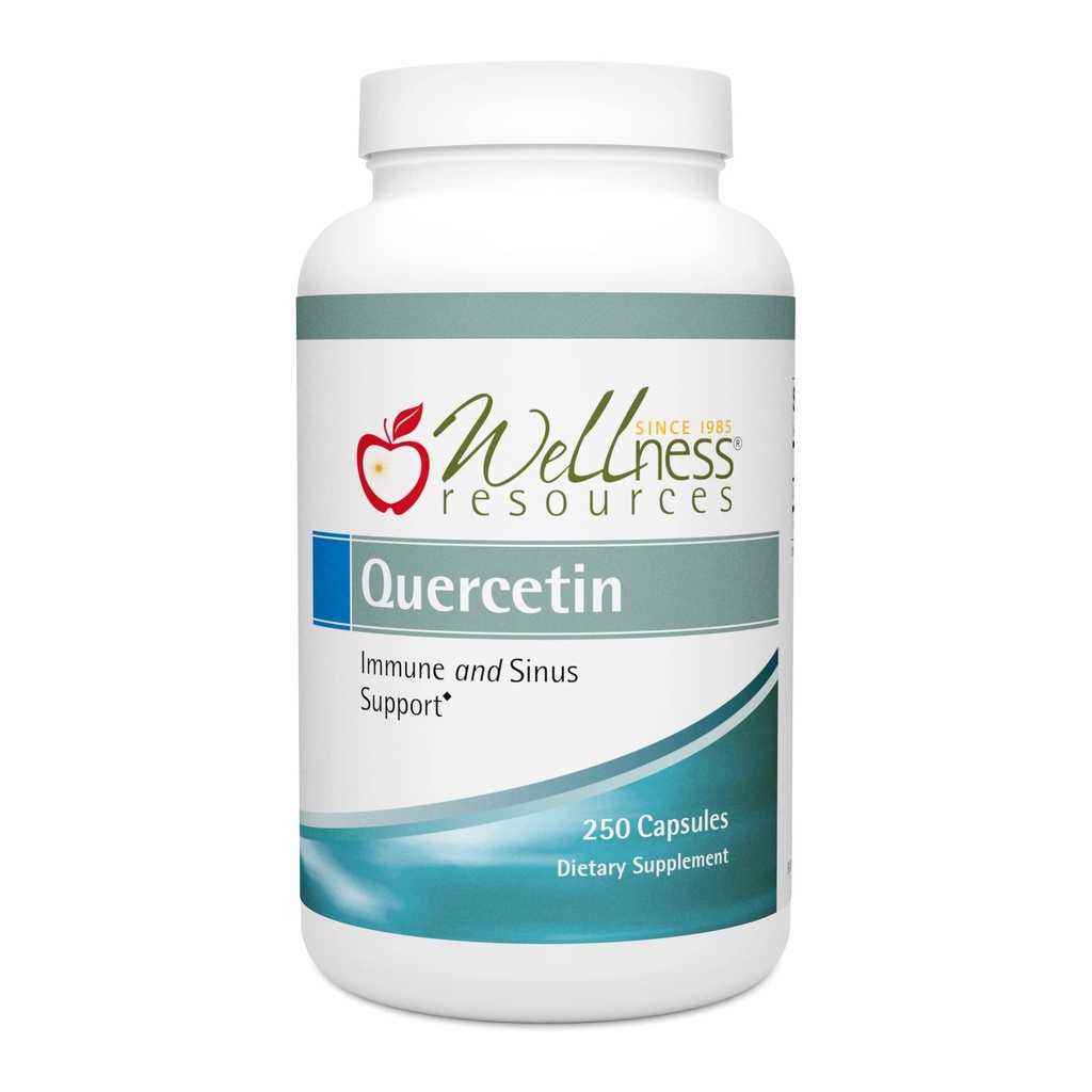 Πηγές ευεξίας Quercetin - ανοσοποιητική, ιγμορίτιδα και Αλλεργία Υποστήριξη 1000mg ανά υπηρεσία - (250 caps/125 Servings) Vegan, μη ΓΤΟ