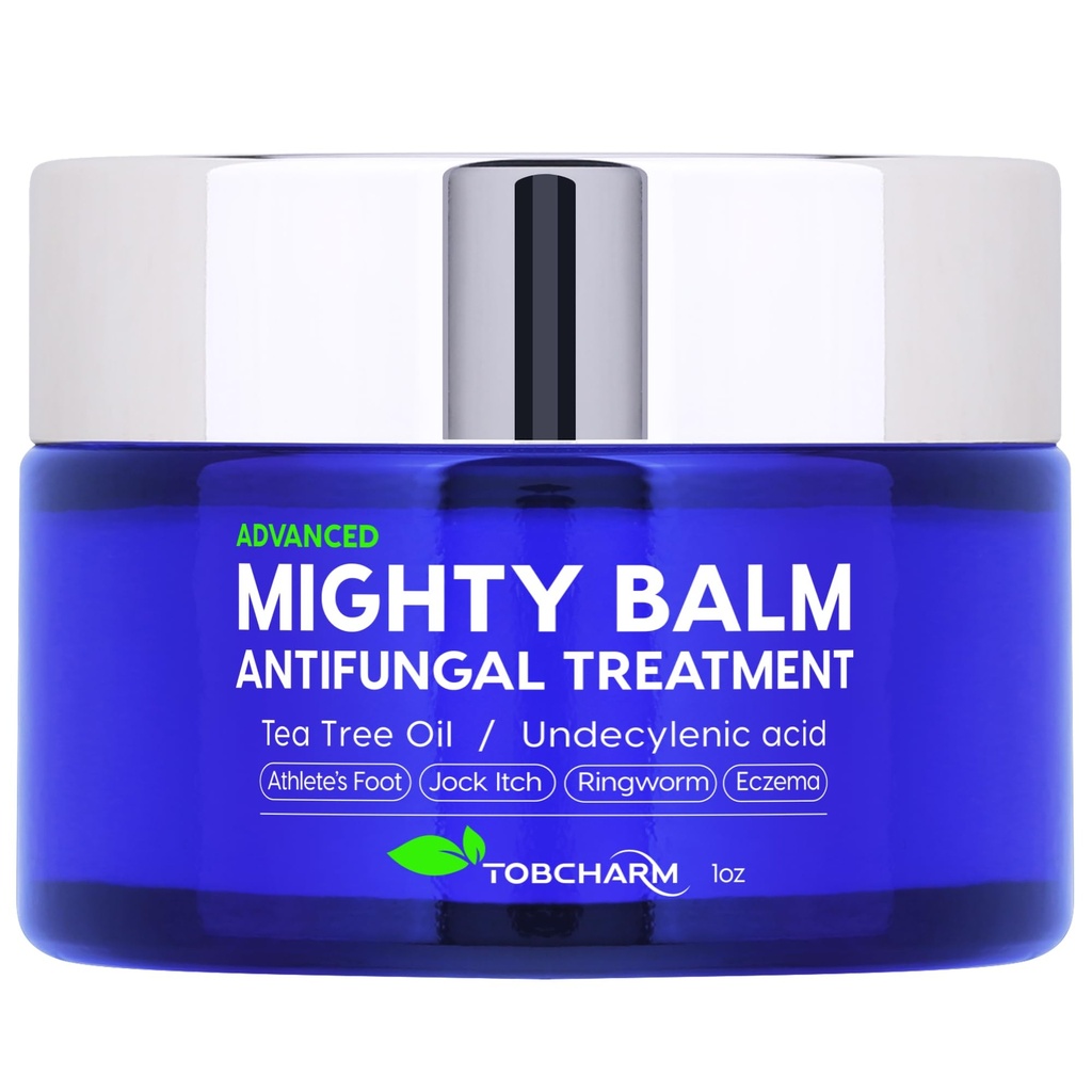 Tobcharm Αντιμυκητιασική Κρέμα με Tea Tree Oil για Ringworm, Jock Itch, Athlete’s Foot, και Μυκητιασικές Λοιμώξεις του δέρματος – Anti-Fungal Foot Cream για γρήγορη ανακούφιση και θεραπεία