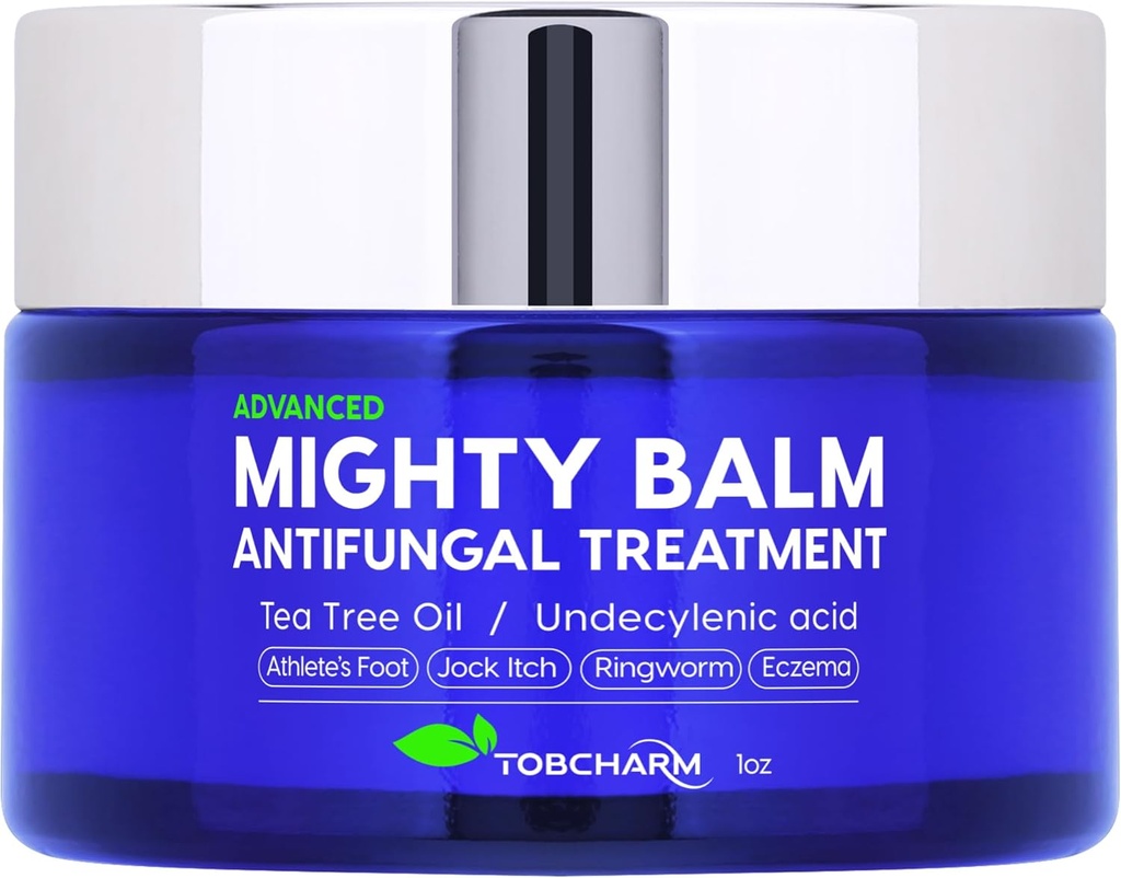 Tobcharm Αντιμυκητιασική Κρέμα με Tea Tree Oil για Ringworm, Jock Itch, Athlete’s Foot, και Μυκητιασικές Λοιμώξεις του δέρματος – Anti-Fungal Foot Cream για γρήγορη ανακούφιση και θεραπεία
