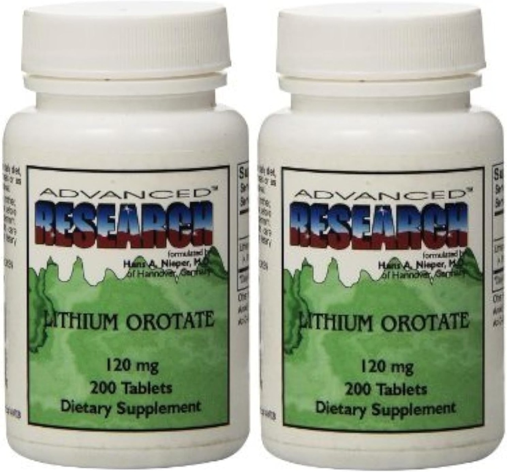 NCI Advanced Research Dr. Hans Nieper Lithium Orotate Δισκία 120 mg 200 δισκία (συσκευασία των 2)