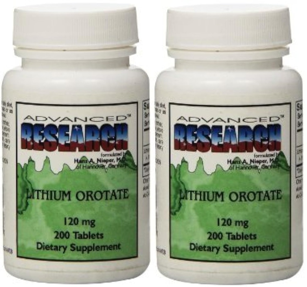 NCI Advanced Research Dr. Hans Nieper Lithium Orotate Δισκία 120 mg 200 δισκία (συσκευασία των 2)