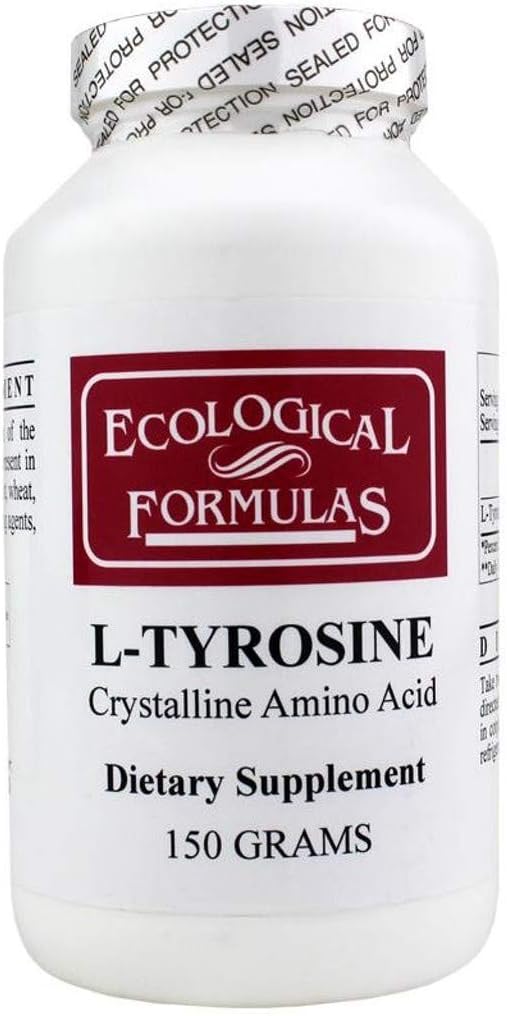 Ecological Formulas L-tyrosine Crystalline Amino Acid Powder, White, 150 Gram