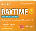 HealthA2Z® Daytime | Cold & Flu Medicine | Powerful Multi-Symptom Daytime(20 Softgels) (Daytime Cold & Flu Medicine (20 Count Pack of 1))