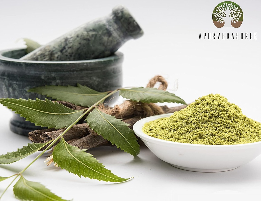 Neem Leaf Powder 100 Gm | Azadirachta Indica | Wild Crafted Neem Leaf Powder | Very Bitter Neem Supplement for Skin Hair and Detox | Non GMO, Gluten Free, Vegan