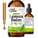 Άγριες & οργανικές σταγόνες λεμονιού - Relaxing Lemon Balm Leaf Extract Supplement - Calming Melissa Officinalis Tincture - Vegan, Sugar & Alcohol-Free - 2 fl oz