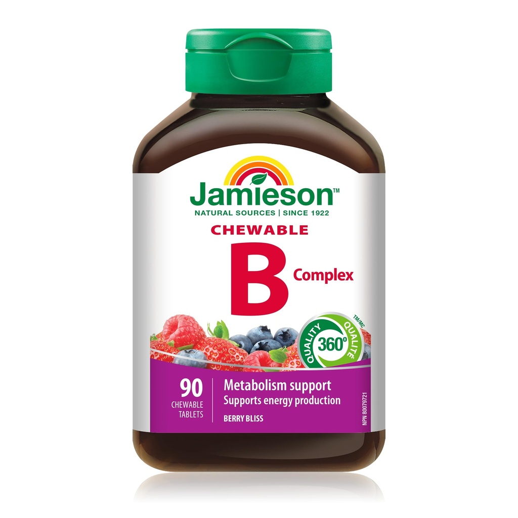Jamieson Delicious Chewable Formula B Complex Berry Bliss 90 δισκία
