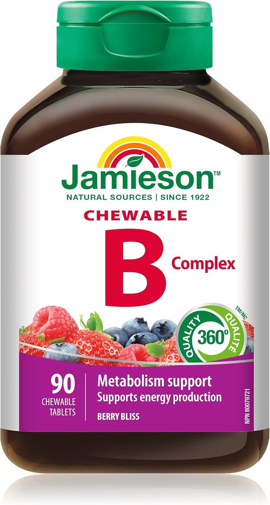 Jamieson Delicious Chewable Formula B Complex Berry Bliss 90 δισκία