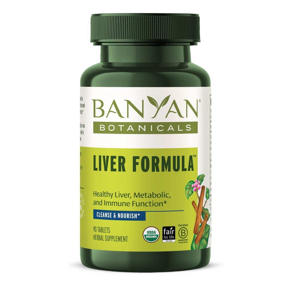 Banyan Botanicals Liver Formula - USDA Organic, 90 Tablets - Καθαρίζοντας τα Βότανα Πικρός για να Αποτοξινώσει το Ήπαρ & Gallbladder*