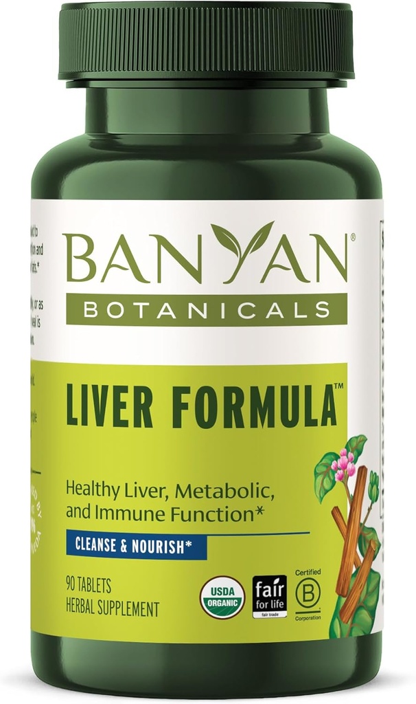 Banyan Botanicals Liver Formula - USDA Organic, 90 Tablets - Καθαρίζοντας τα Βότανα Πικρός για να Αποτοξινώσει το Ήπαρ & Gallbladder*