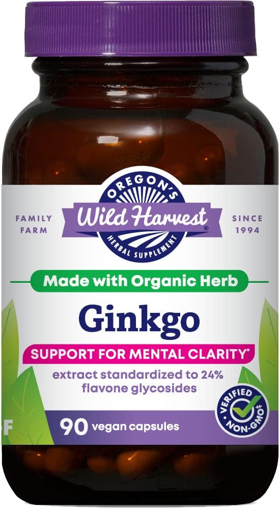 Oregon's Wild Harvest Non-GMO Ginkgo Capsules - 90 Count