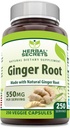 Herbal Secrets Ginger Root 550 mg ανά Σερβίρισμα, 250 κάψουλες λαχανικών συμπλήρωμα 