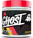 GHOST Pump Nitric Oxide Powder, Pineapple - 40 Servings - Sugar-Free & Stim-Free Pre-Workout Supplements - L-Citrulline, Arginine Nitrate & L-Glutathione - Soy & Gluten-Free, Vegan