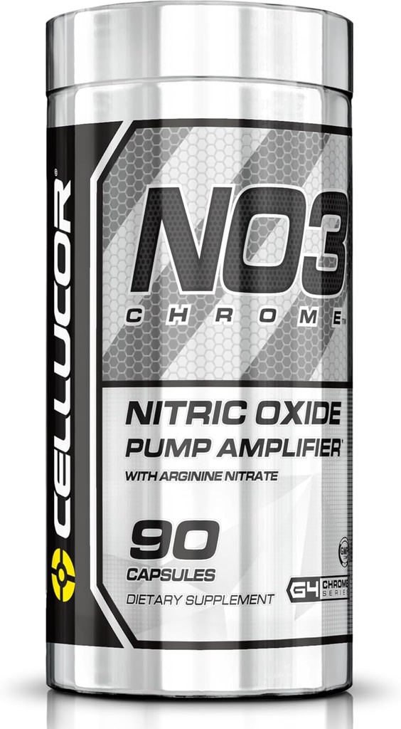 Cellucor NO3 Chrome Nitric Oxide Supplements με νιτρικό αργινίνη για μυϊκή αντλία & ροή αίματος, 90 κάψουλες, G4