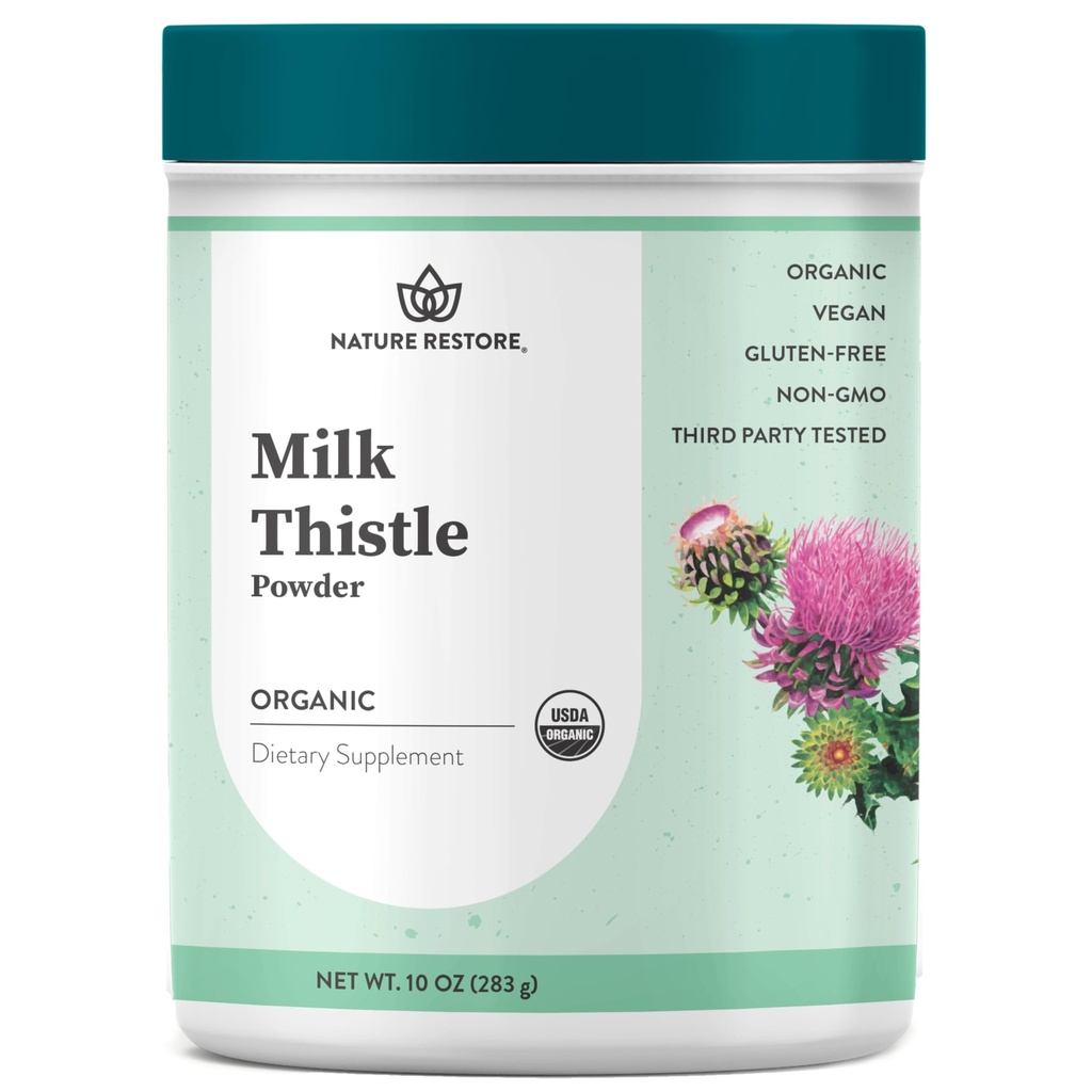 Nature Restore USDA Certified Organic Milk Thittle Seed Powder, 10 Ουγγιά, Πακέτα στην Καλιφόρνια