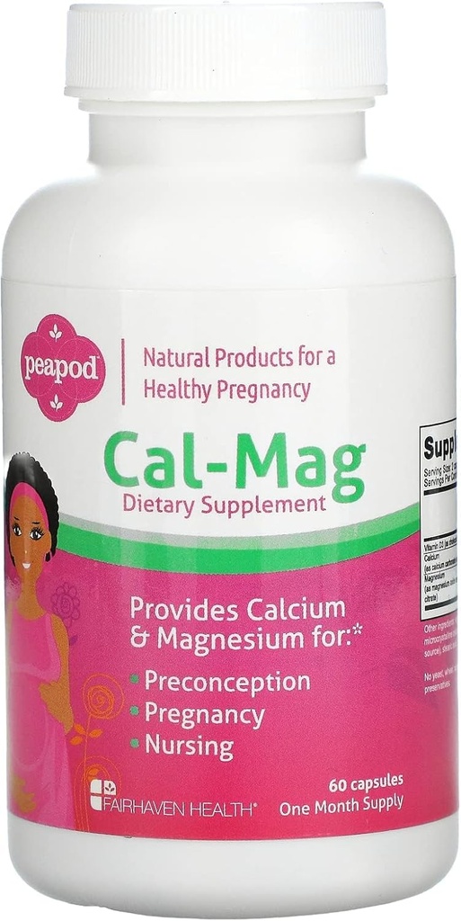 Fairhaven Health, Peapod, Cal-Mag, 60 Capsules