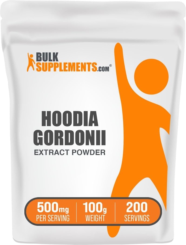 BulkSupplements.com Hoodia Extract Powder - συμπλήρωμα Hoodia, εκχύλισμα Hoodia Gordonii - συμπλήρωμα βοτάνων, Vegan & Gluten Free, 500mg ανά υπηρεσία, 100g (3.5 oz) (πακέτο του 1)