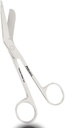 ProMaxCare 5.5 Ψαλίδι Τραυμάτων για Νοσηλευτές - Lister Ψαλίδι Συγκόλλησης Κτηνιατρικό - Ιατρικό ψαλίδι για Νοσοκόμες, Χειρουργική & EMS Χρήση (Ασημί)