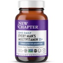 New Chapter Men's Multivitamin 50 Plus for Brain, Heart, Digestive, Prostate & Immune Support with 20+ Nutrients + Ασταξανθίνη - Every Man's One Daily 55+, Gentle on The Stomach - 48 ct