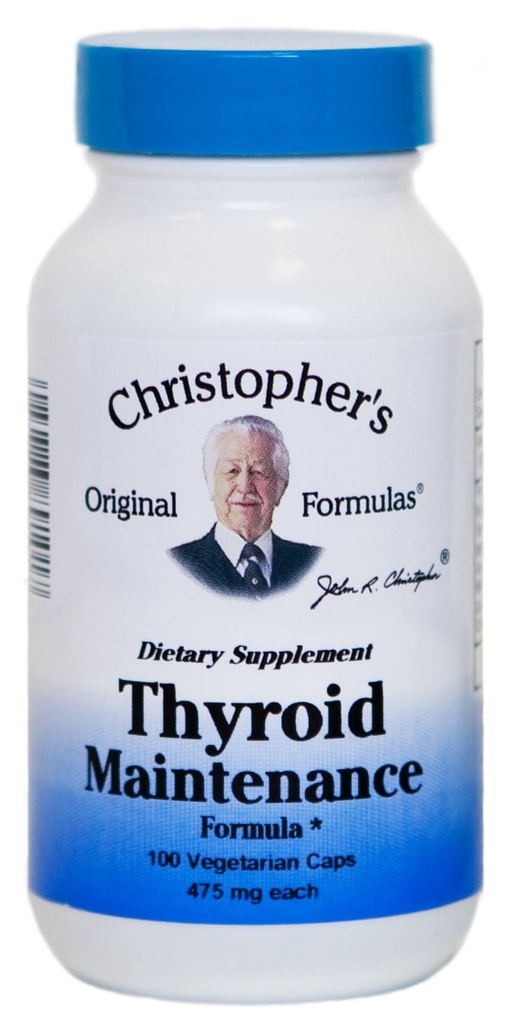 Η αρχική Φόρμουλα του Christopher Thyroid Formula Συντήρηση Κάψουλα, 100 Count