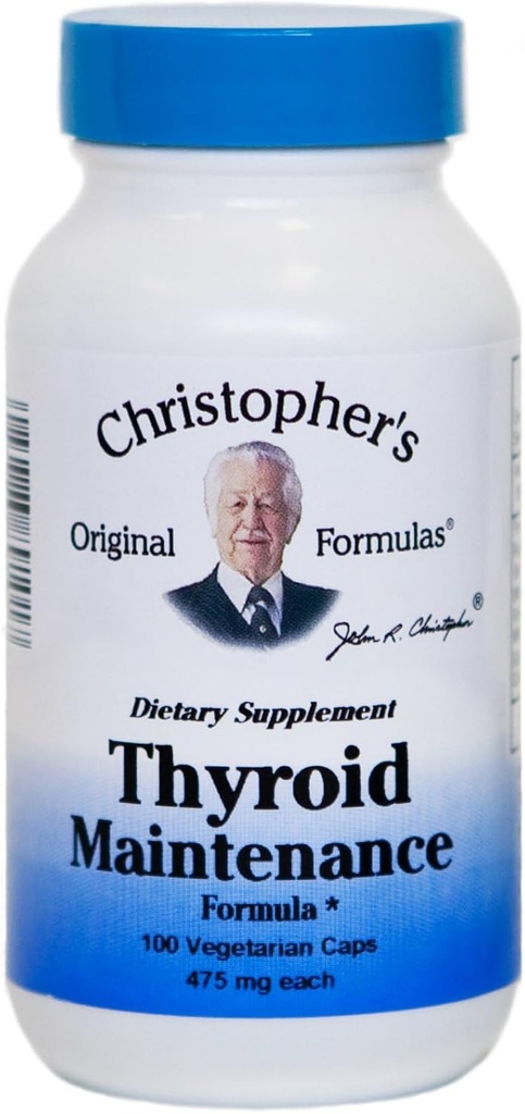 Η αρχική Φόρμουλα του Christopher Thyroid Formula Συντήρηση Κάψουλα, 100 Count