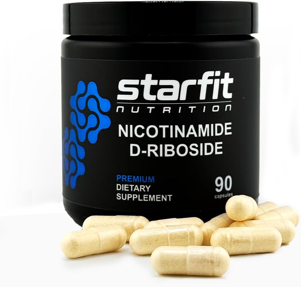 STARFIT - Nicotinamide D-Riboside, Booster NAD+, Energy & Focus Supplement, Αντιγηραντική Κυτταρική Υποστήριξη, 90 κάψουλες