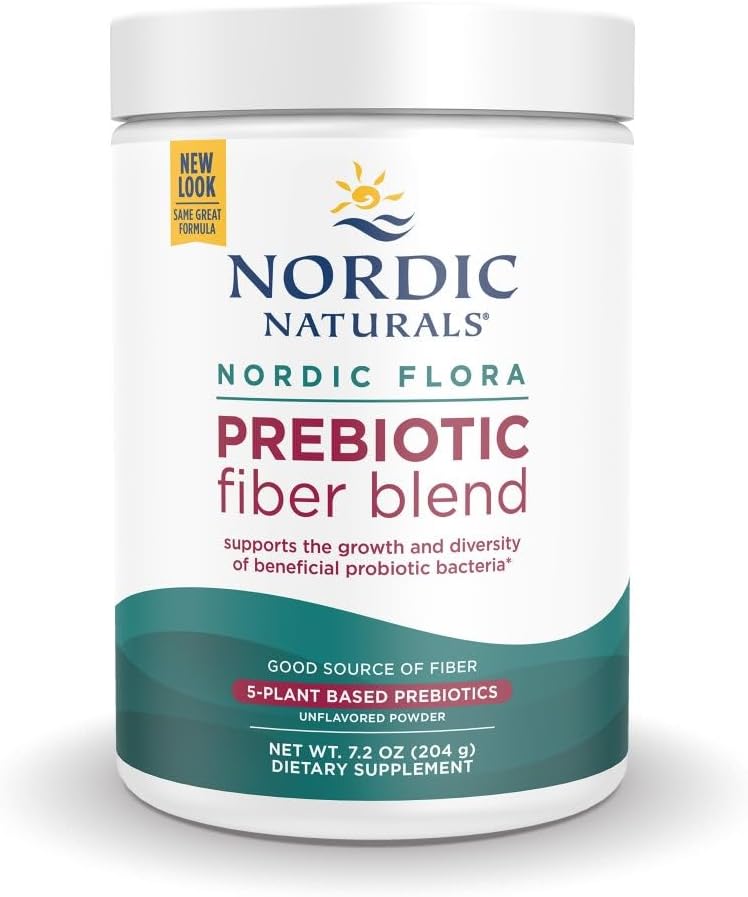 Nordic Naturals Nordic Flora Prebiotic Powder, 204 Grams - Μη αρωματισμένη Prebiotic Powder - 30 Σερβιέτες