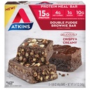 Atkins διπλή φρέζα Brownie Protein Meal Bar, Υψηλή Fiber, 15g πρωτεΐνη, 1g ζάχαρη, 4g καθαρό υδατανθράκων, αντικατάσταση γεύματος, Keto φιλικό