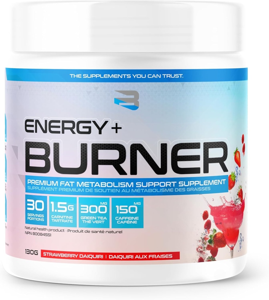 Πιστεύουν ενέργεια + Burner, Φράουλα Daquiri, 30 συμπληρώματα διατροφής, 130 g