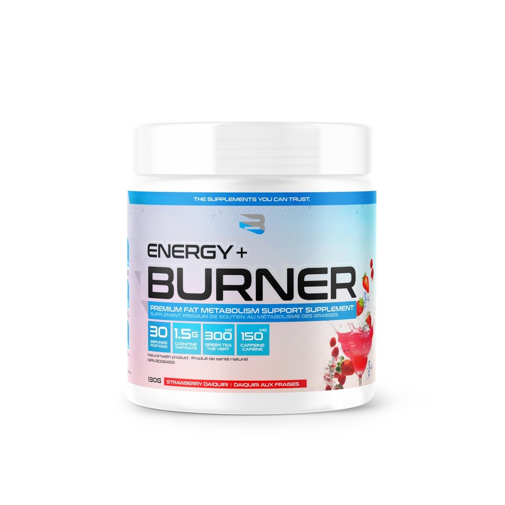 Πιστεύουν ενέργεια + Burner, Φράουλα Daquiri, 30 συμπληρώματα διατροφής, 130 g