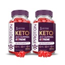 Justified Laboratories (2 Pack Proton Protein Keto ACV Gummies Extreme 2000MG Proton Keto Gummies Apple Cider Vinegar Formed with Roomegranate Beet Juice Powder B12 Vegan Non GMO 120 Gummys
