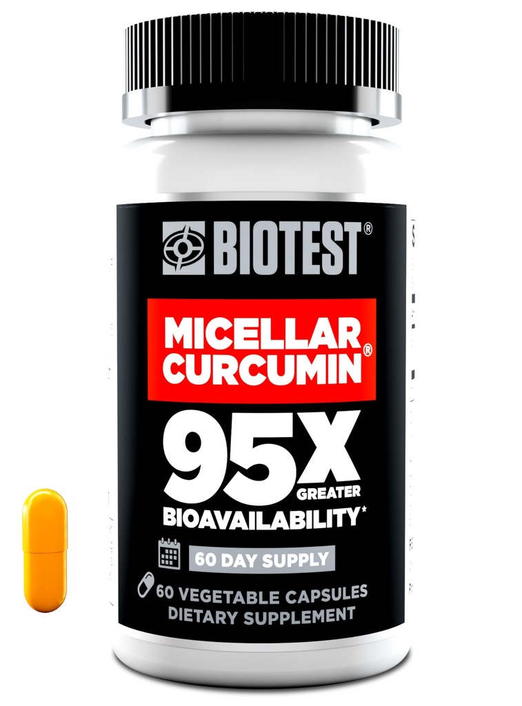 Biotest Micellar Curcumin - 95x Απορρόφηση - UCLA Επινοηθείσα & Πατενταρισμένη - 60 Κάψουλες