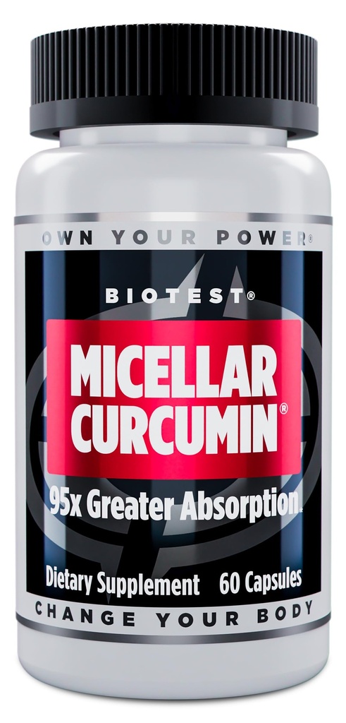 Biotest Micellar Curcumin - 95x Απορρόφηση - UCLA Επινοηθείσα & Πατενταρισμένη - 60 Κάψουλες