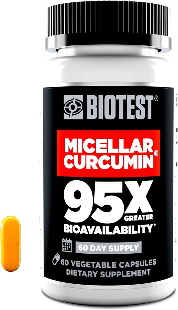 Biotest Micellar Curcumin - 95x Απορρόφηση - UCLA Επινοηθείσα & Πατενταρισμένη - 60 Κάψουλες