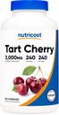 Nutricost Tart Cherry Extract 3000mg Equivalent (from 300mg of 10:1 Extract), 240 Vegetarian Capsules - Gluten Free, Non-GMO