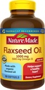 Λάδι λιναρόσπορου 1000 mg Softgels, 180 Count for Heart Health