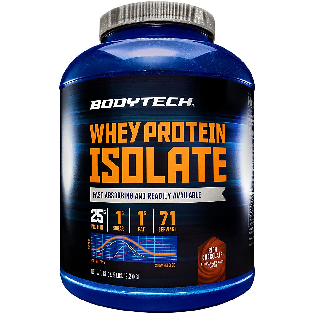 BODYTECH Whey Protein Isolate σκόνη - πλούσια σοκολάτα (5 Lbs. / 71 εξυπηρετούν)