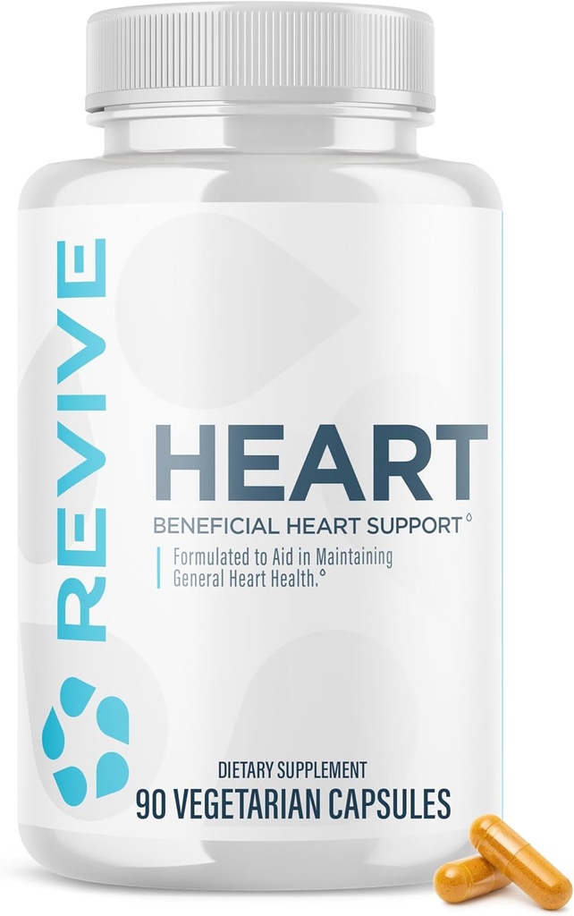 Revive MD Health Supplements, 90 κάψουλες Veggie - CoQ10 συμπλήρωμα υποστηρίζει καρδιακή λειτουργία μυών - συνένζυμο Q10 200mg προωθεί υγιή ροή - Vegan-Friendly & Gluten-free