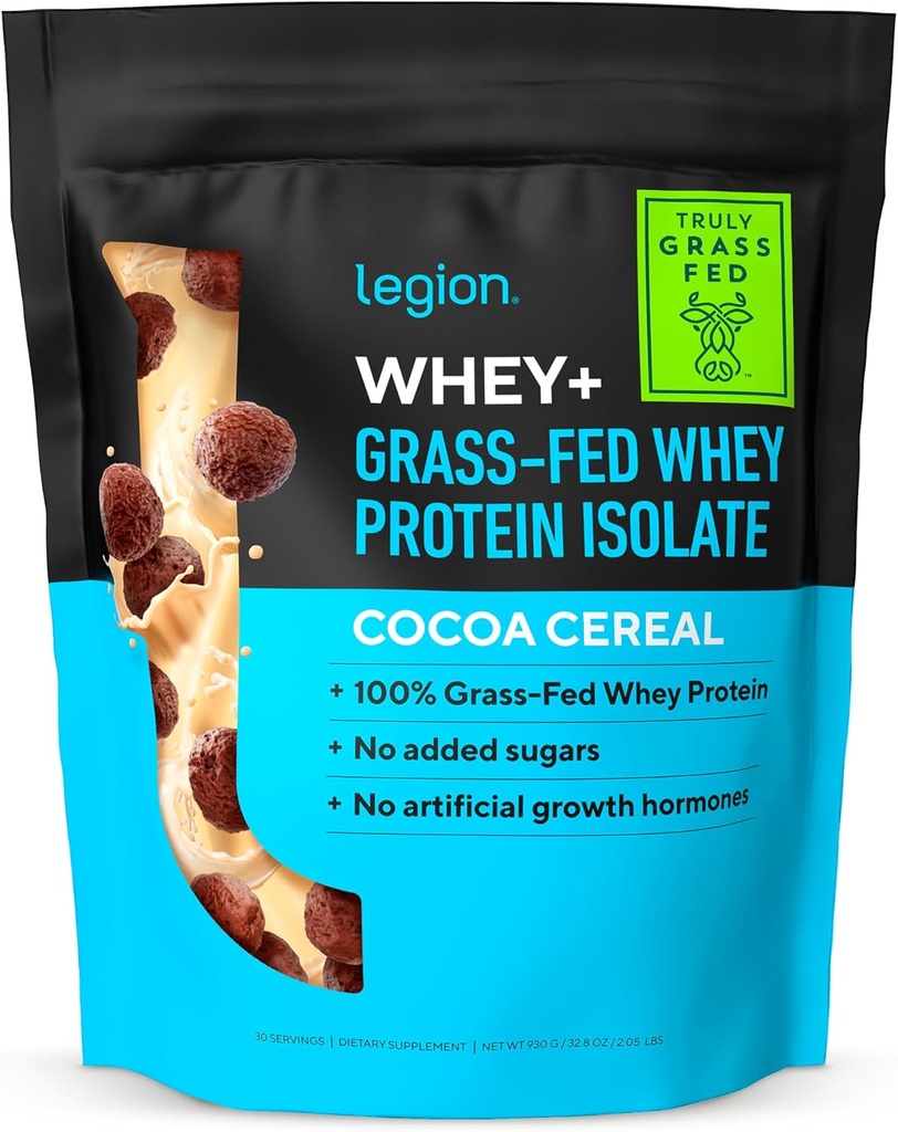 ΝΟΜΟΛΟΓΙΑ Whey+ Πρωτεϊνη Whey Isolate from Grass Fed Αγελάδες - Whey Protein Isolate Σκόνη χαμηλής θερμίδων, μη-GMO, Χωρίς ζάχαρη, Λακτόζη και Χωρίς γλουτένη, Όλα τα φυσικά σκόνη πρωτεΐνης για άνδρες & γυναίκες 30 Σερβιέτες