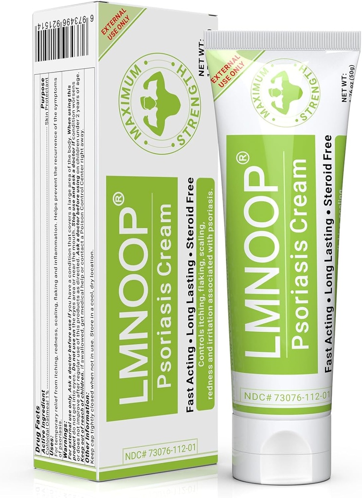 Κρέμα Ψωρίασης, Κρέμα Ενυδάτωσης Μέγιστης Δύναμης για Ψωρίαση, Δερματίτιδα, Εξάνθημα, Αντι-ελαστικό, Ερυθρότητα, Φλεγμονή, Κλιμάκωση, Γρήγορη Δράση Ανακούφιση για Ερεθισμένο, Ξηρό Δέρμα