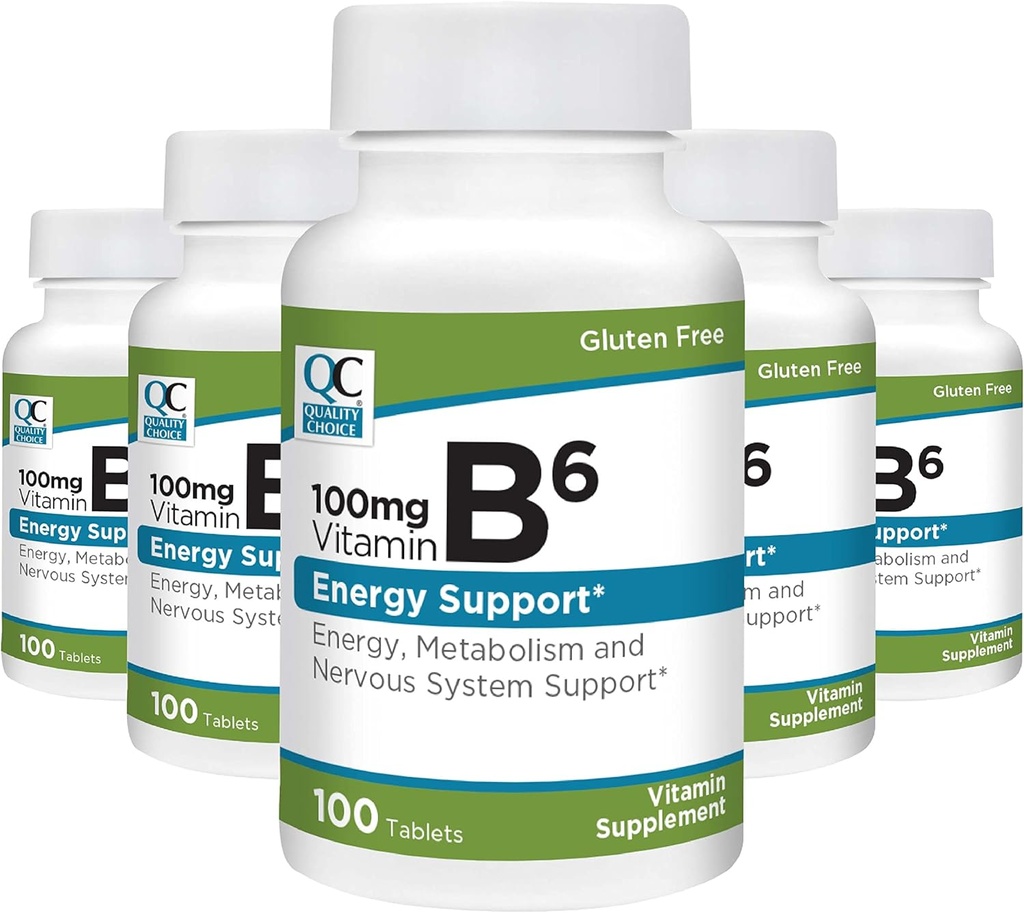 Ποιότητα Επιλογή Βιταμίνη B6 100 mg δισκία (πακέτο των 5)
