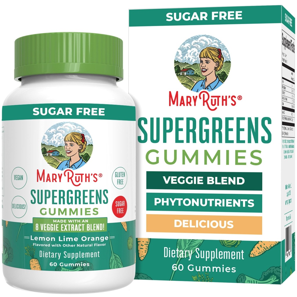 MaryRuth Organics Super Greens Gummies 