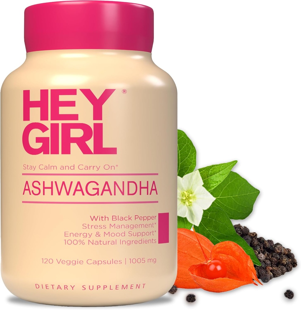 Ashwagandha κάψουλες 1005mg - Ashwagandha σκόνη με οργανικό μαύρο πιπέρι 