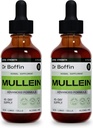 Mullein Leaf Liquid Extract 2 Fl Oz (Pack of 2) - Extra Strenght | Advanced Formula - Natural Supplement Liquid Tincture - Lung Cleanse and Detox - Respiratory Health and Immune Support Drops