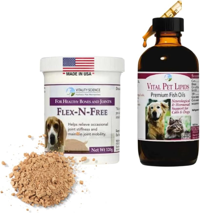 Vitality Science Flex N Free + Vital Pet Lipids for Dogs 