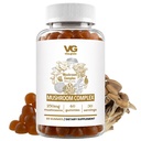 VITA Globe Mushroom Complex Gummies with Reishi, Lions Mane Mushrooms, Chaga, Cordyceps & More, Mushroom Supplement for Immune Defense, Energy & Brain Function Support, 250mg, 60 Count (Pack of 1)