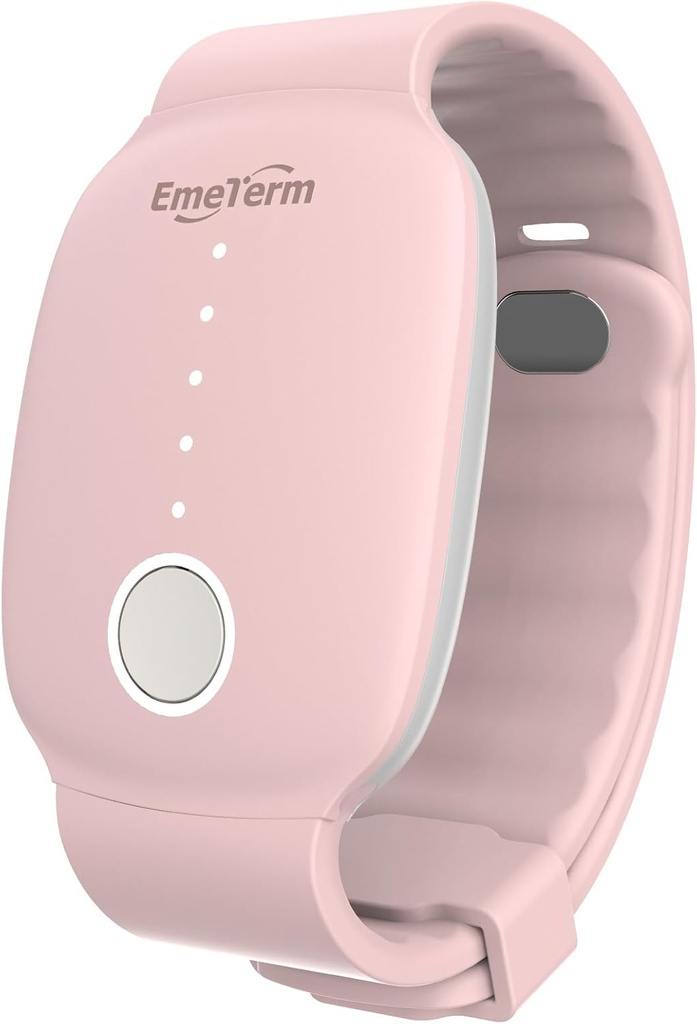 EmeTerm Fashion FDA-Cleared Relieve Nausea Electrode Simulator Morning Sickness Motion Travel Sickness Vomit Rechargable No Gel Free Wrist Bands Χωρίς Παρενέργειες