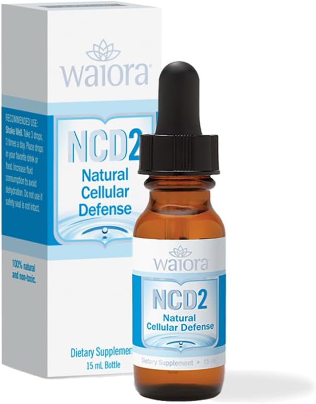 NCD2 από Waiora, Ενεργές σταγόνες υγρού ζεόλιθου για τον φυσικό καθαρισμό του σώματος & την προώθηση της ανοσοποιητικής υποστήριξης και ισορροπίας pH, Mix in Food/Dink, All Natural, ONE (0.5 oz) Bott (90serv)